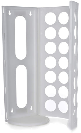 Handy Laundry two-pack bag dispenser mounted on wall keeps clutter at bay.