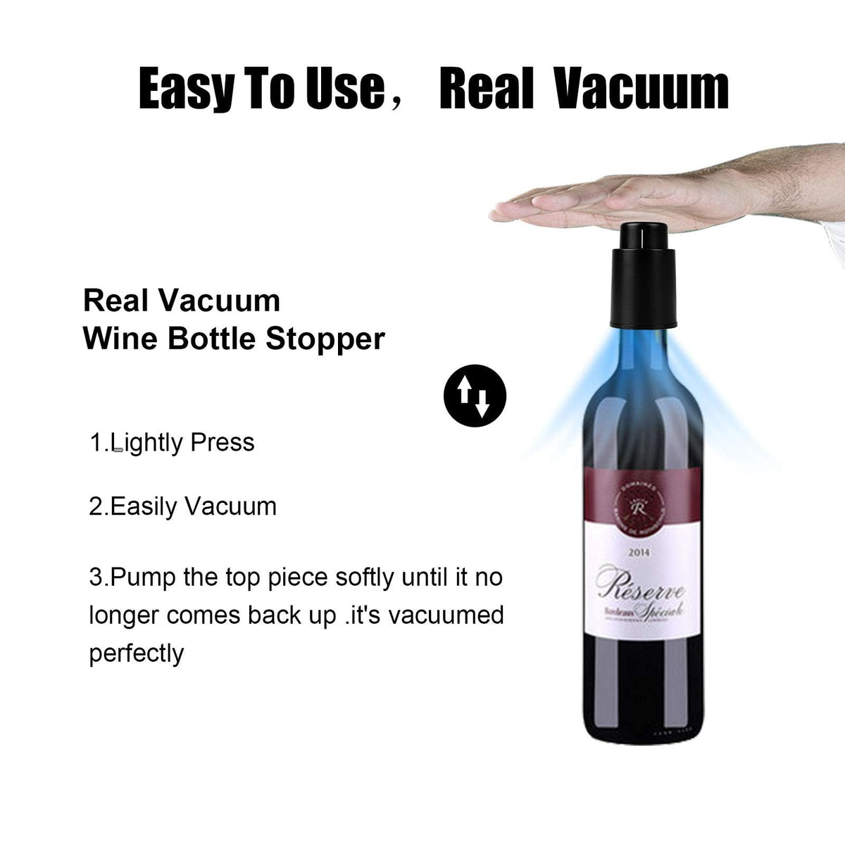 Hanlomele seal-no-leak preserver keeps bottle air-tight