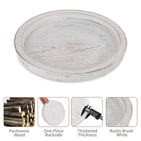 Hanobe rustic centerpiece tray for dining room and table decor.