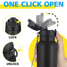 Han's Bottle secure-lock cap with sealing ring blocks dust and leaks.