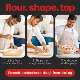 Hans Grill bamboo texture demonstrating durable, hygienic surface suitable for frequent use.