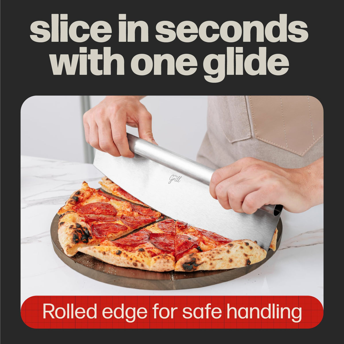 Hans Grill 14-inch rocker delivers dishwasher-safe convenience for easy cleanup.