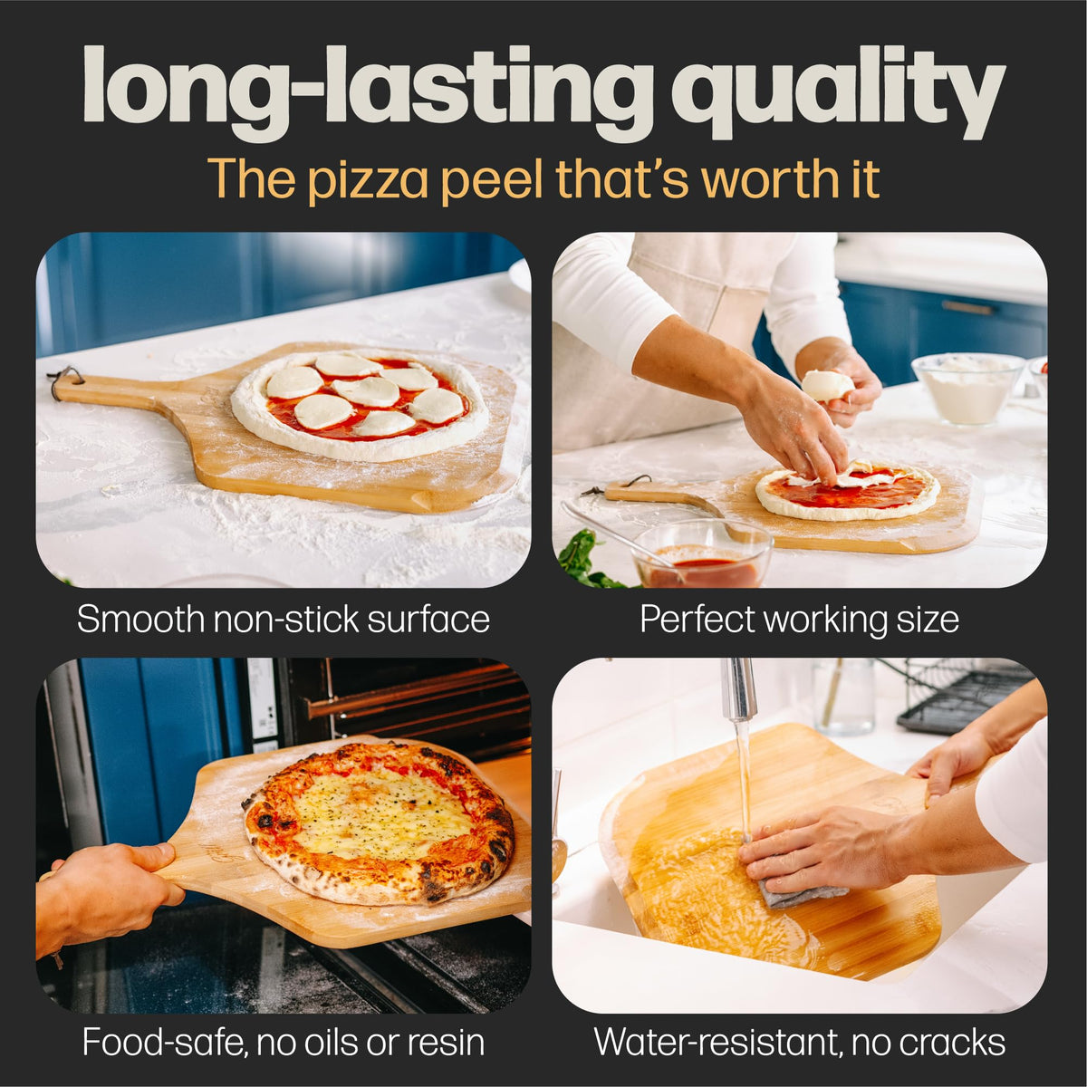 Hans Grill multi-use tool for pizza prep, serving, and presentation.