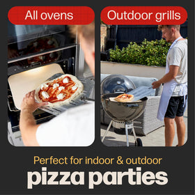 Hans Grill Pizza Peel Pro tapered edge for smooth sliding