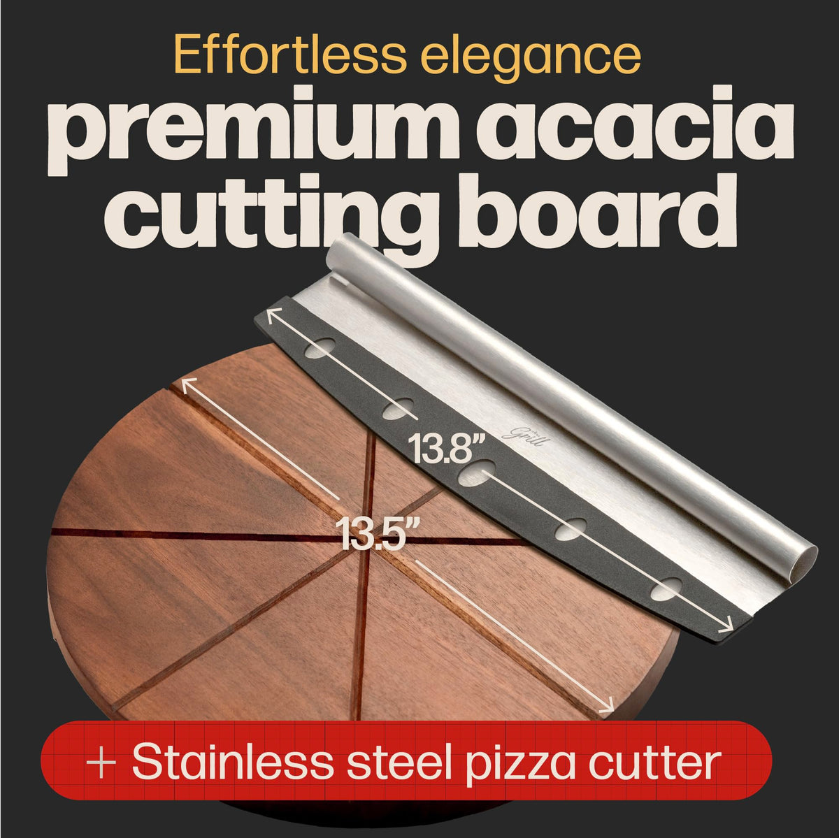 Hans Grill rocker cutter close-up shows sharp, durable blade for clean cuts