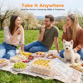 HANSGO BPA-free plastic offers durable, repeated-use storage.