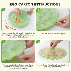 HANSGO egg carrier keeps garnishes intact during transport to potlucks.