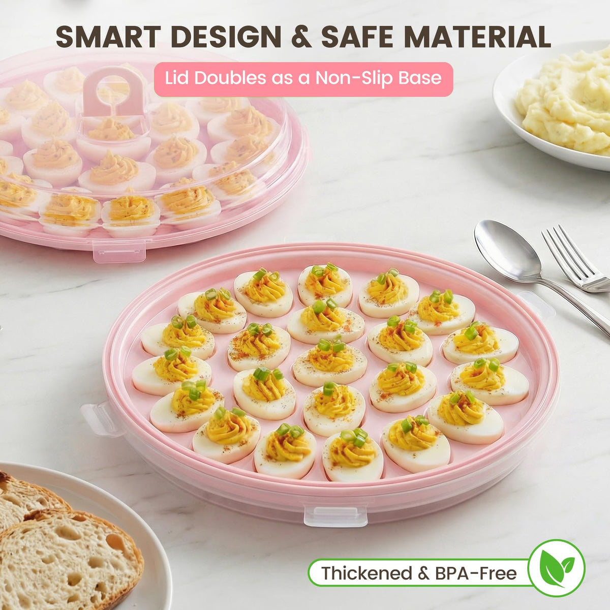 HANSGO 3 separate boxes stack neatly in fridge for space-saving.