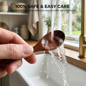 HANSGO easy-care wooden spoons are durable and hand-wash friendly