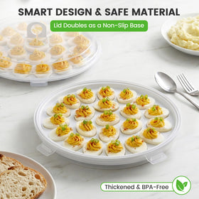HANSGO fridge-protection flat-top lid shields eggs from dust.