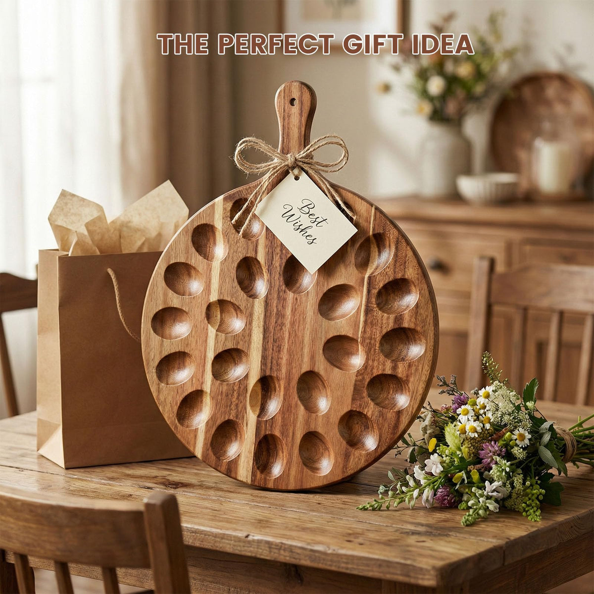 HANSGO gift-ready platter suits weddings, housewarmings, or holiday entertaining