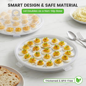 HANSGO smart flip lid doubles as base for serving trays