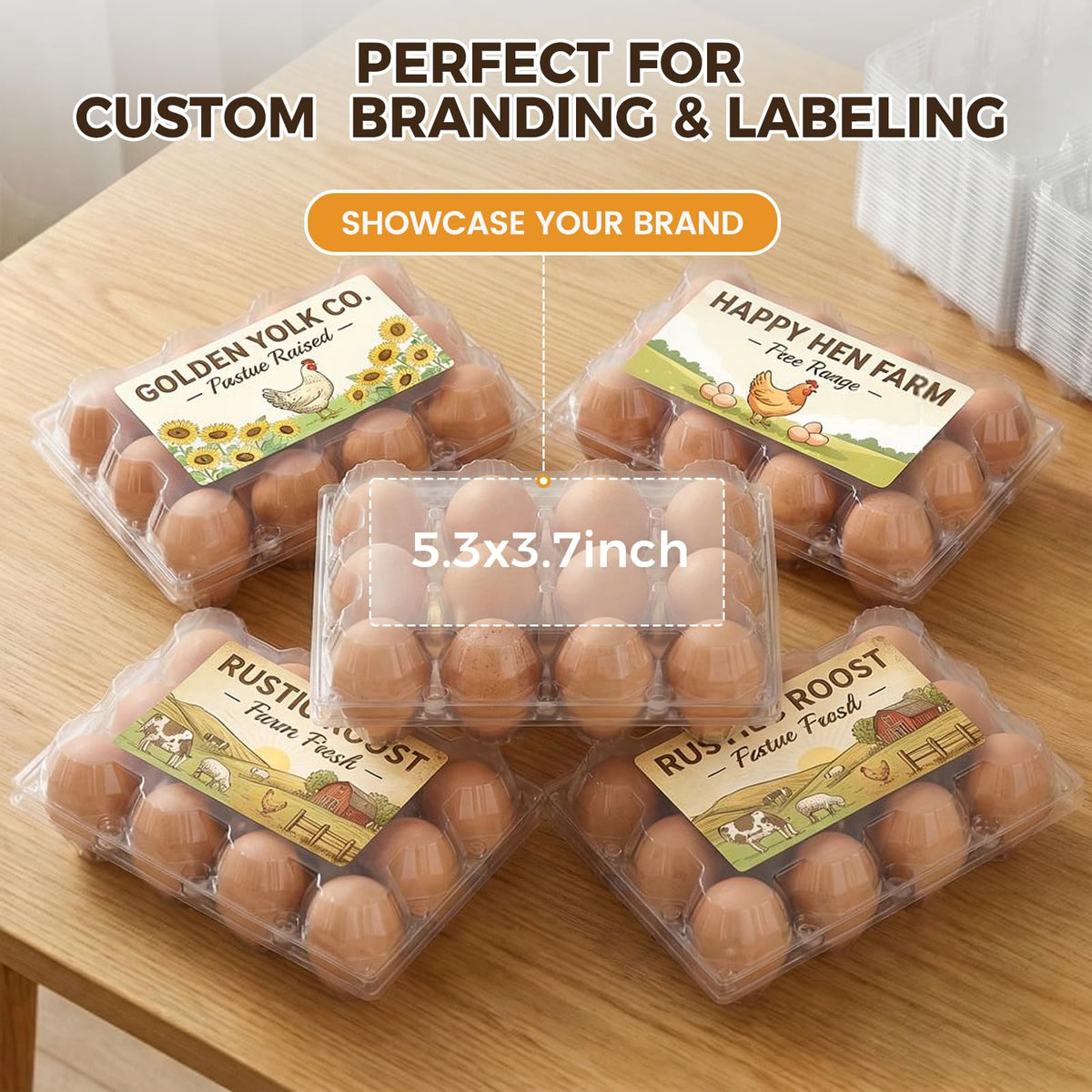 HANSGO snap closure provides secure packaging for egg cartons