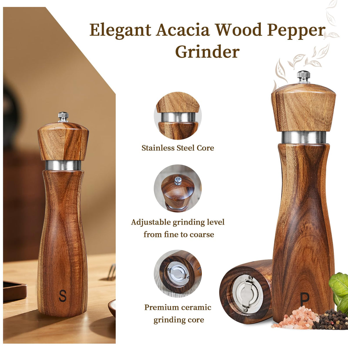 Haomacro ergonomic wooden design comfortable for long use