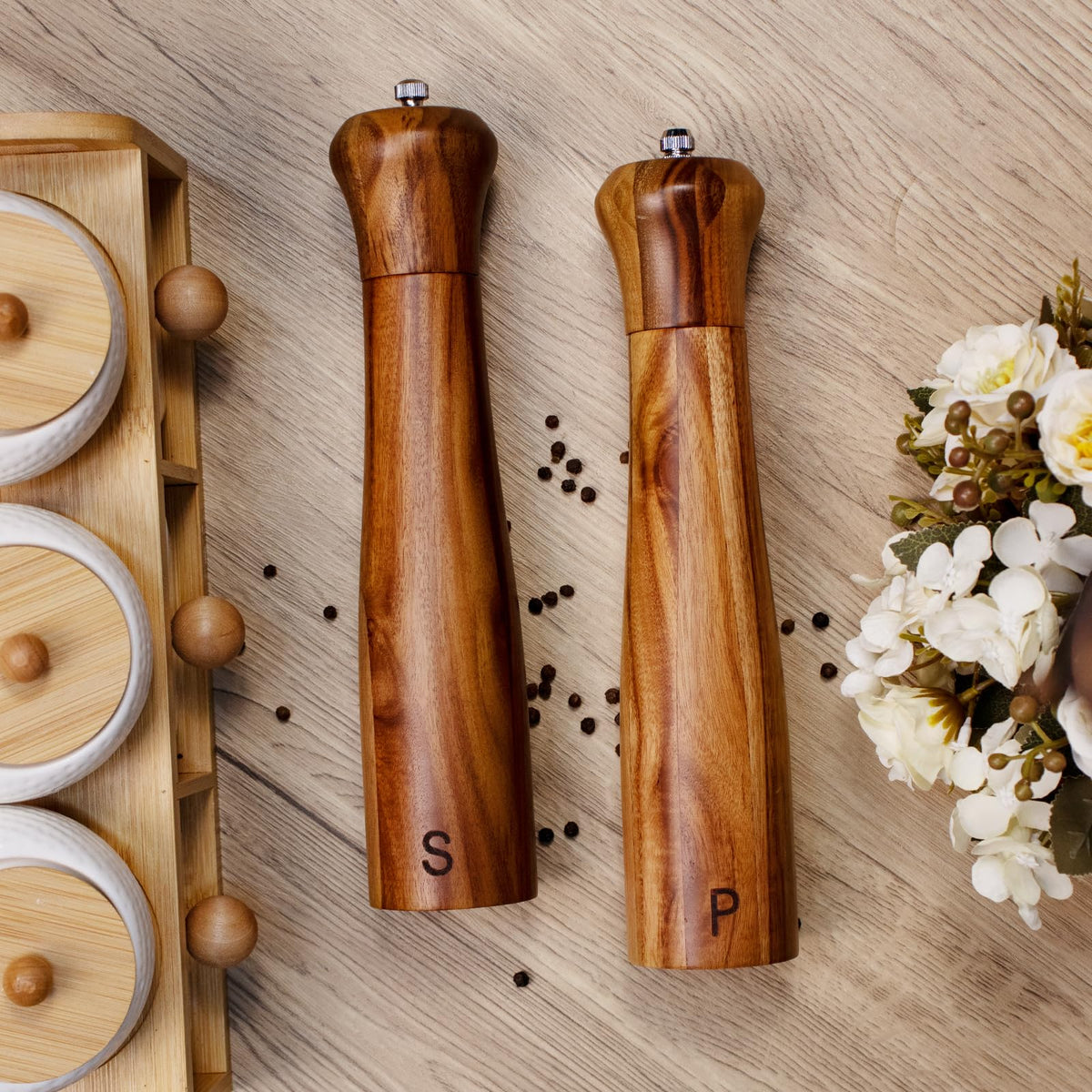 Haomacro top adjustment shows easy coarseness control for spices