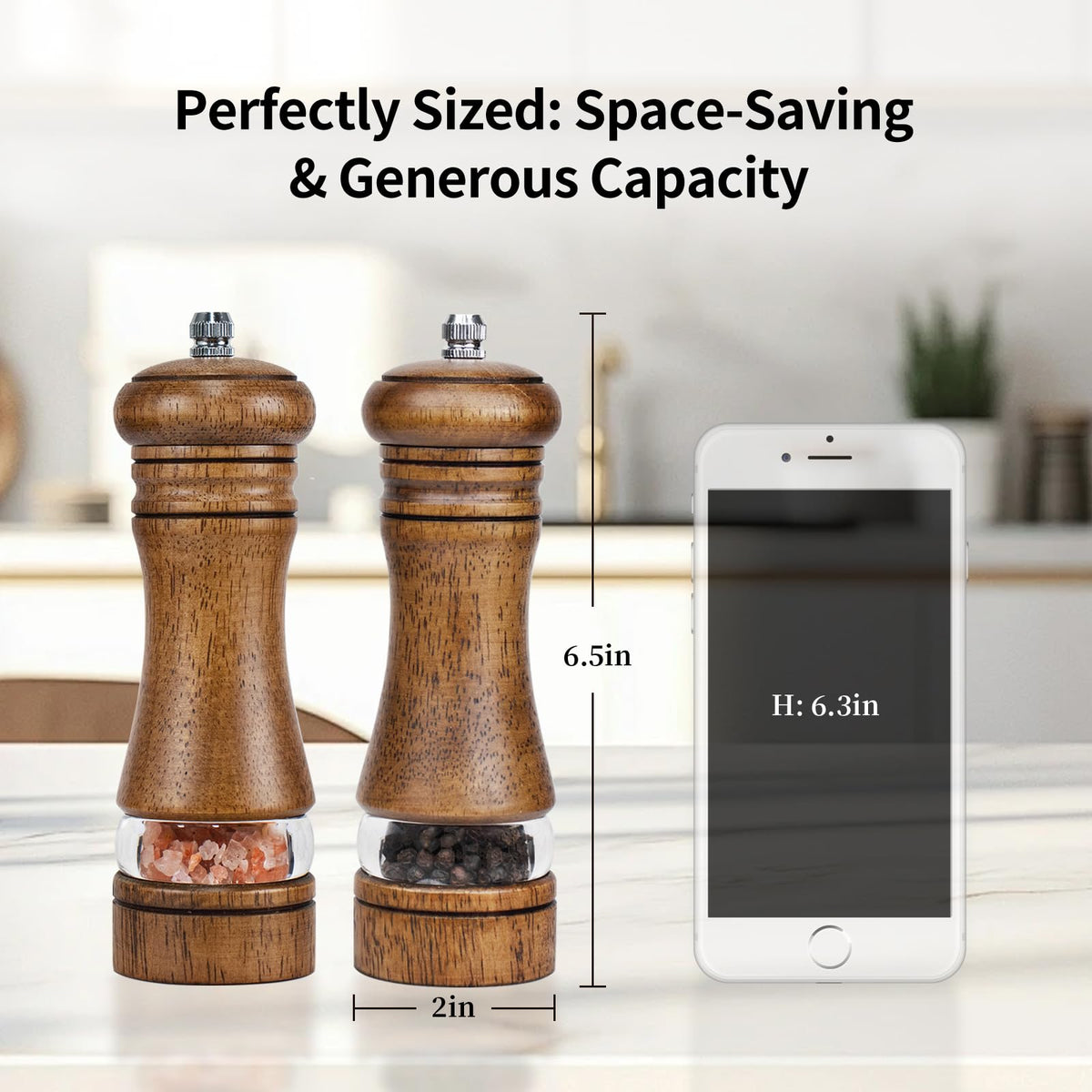 Haomacro refillable grinders ready for spice refills.