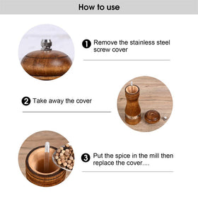 Natural oak wood body from Haomacro grinders adds warmth to decor.