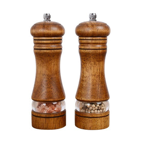 Haomacro 6.5 inch wood grinders set shown as a pair for kitchen use.