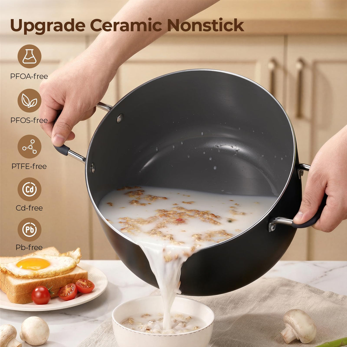 HAONEYS durable design withstands daily use and heavy pots with confidence.
