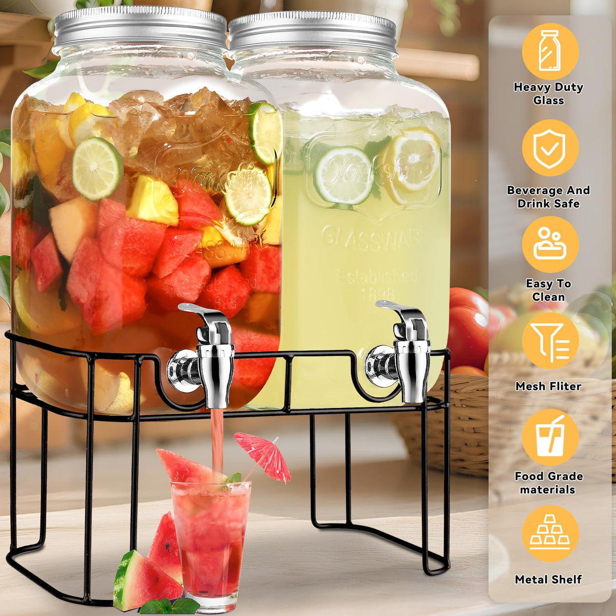 Haotao chalkboard sign enhances beverage labeling during events.