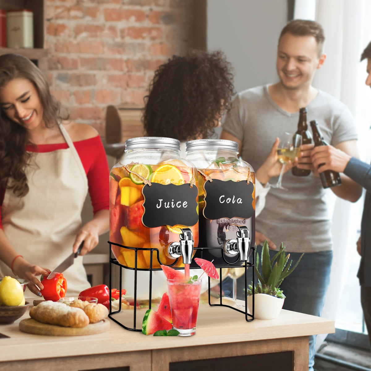 Haotao fruit infuser inside the dispenser for subtle flavor