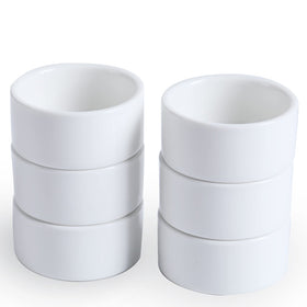 HAOTOP 1oz mini porcelain ramekins set of 6 for sauces and dips