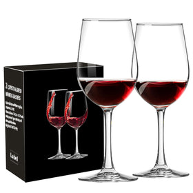 Haoxishui 10oz long-stem red wine glass with ergonomic grip for comfortable pouring