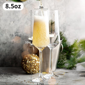 Haoxishui lead-free crystal flute emphasizes durability and a thick mouth for confident sips.