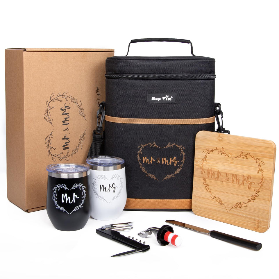 Hap Tim insulated wine bag with divider for organized transport and cooling