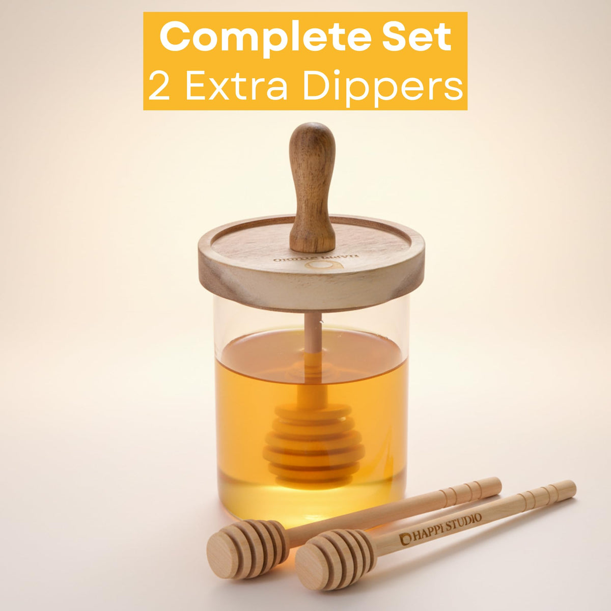 HAPPI STUDIO gift-ready honey pot packaging ideal for gifting.
