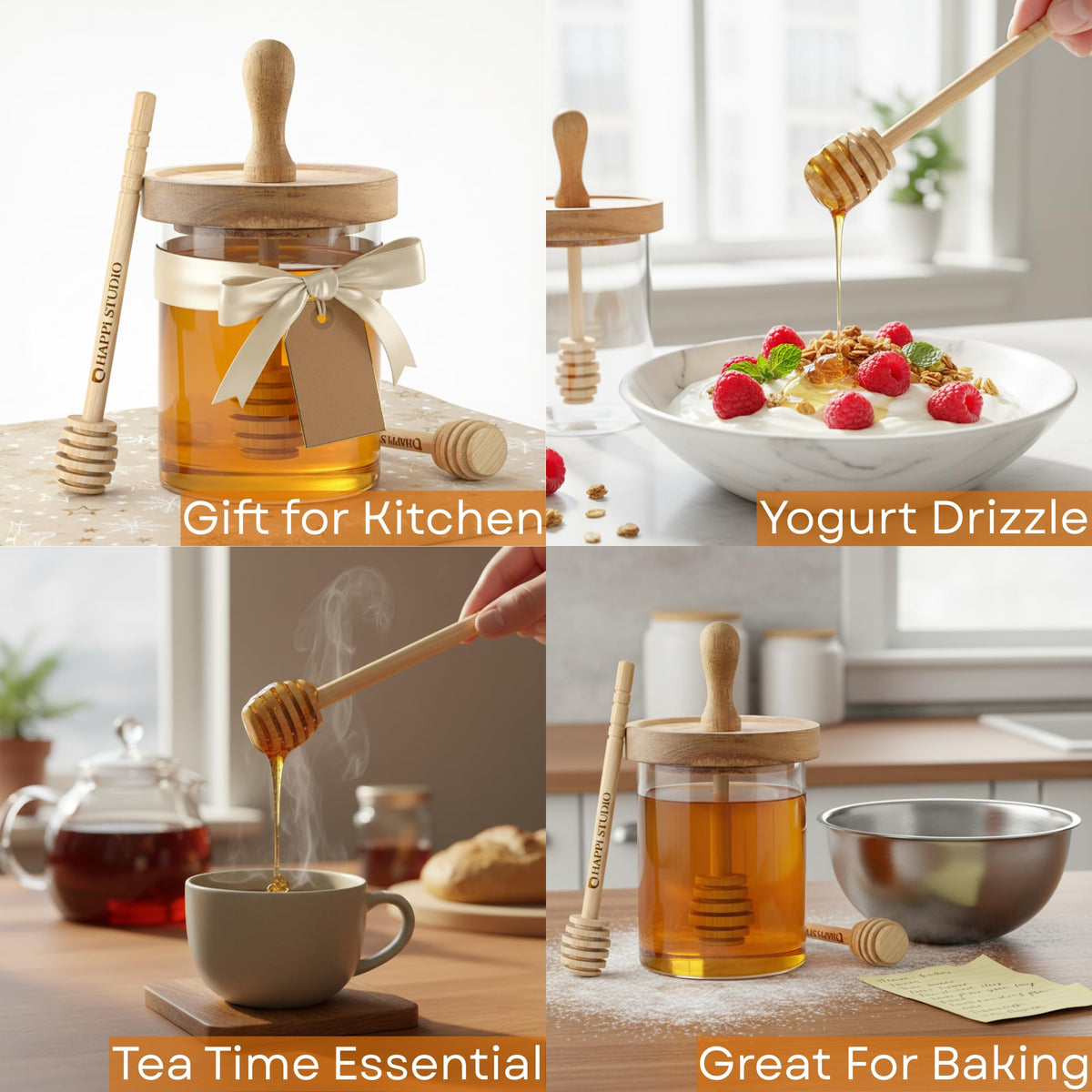 HAPPI STUDIO honey pot stored in refrigerator for crystallized honey