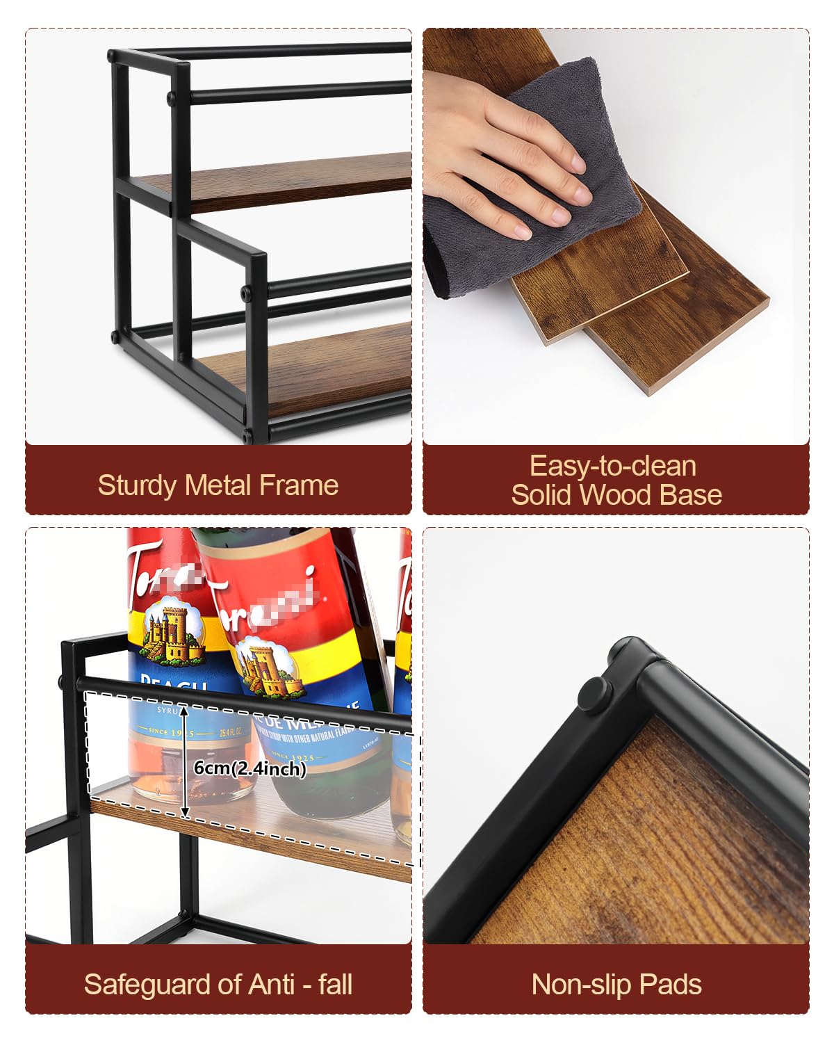 Happilif non-slip-feet prevent slips on polished counters