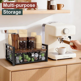 Happilif countertop display blends rustic-modern style in compact spaces.