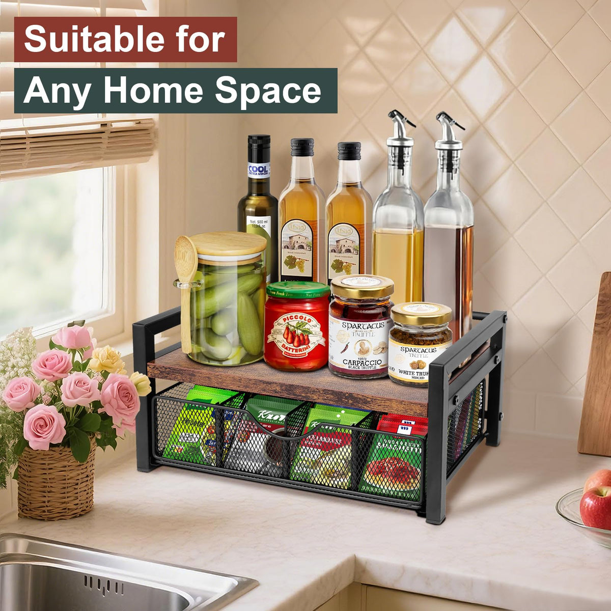 Happilif tea bag organizer makes a thoughtful gift for tea lovers.