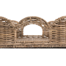 Happimess handwoven-rattan-weave-closeup highlights artisan craft and texture.