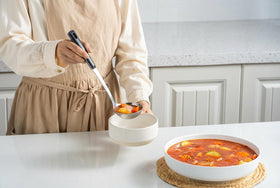 HAPPY KIT buffet serving spoons ideal for family gatherings and events.