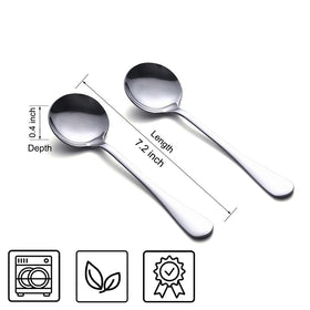 Happy Kit premium stainless steel spoons keep dining shine.