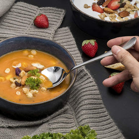 Happy Kit rust-proof shiny spoons stay bright after frequent use.