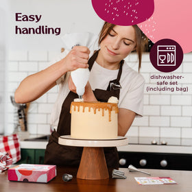Happy Lemuro 16-inch cotton bag for smooth, mess-free frosting applications.