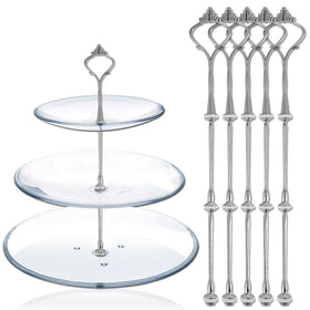 Happy Will 3-tier cake stand bracket set provides sturdy support for layered displays.