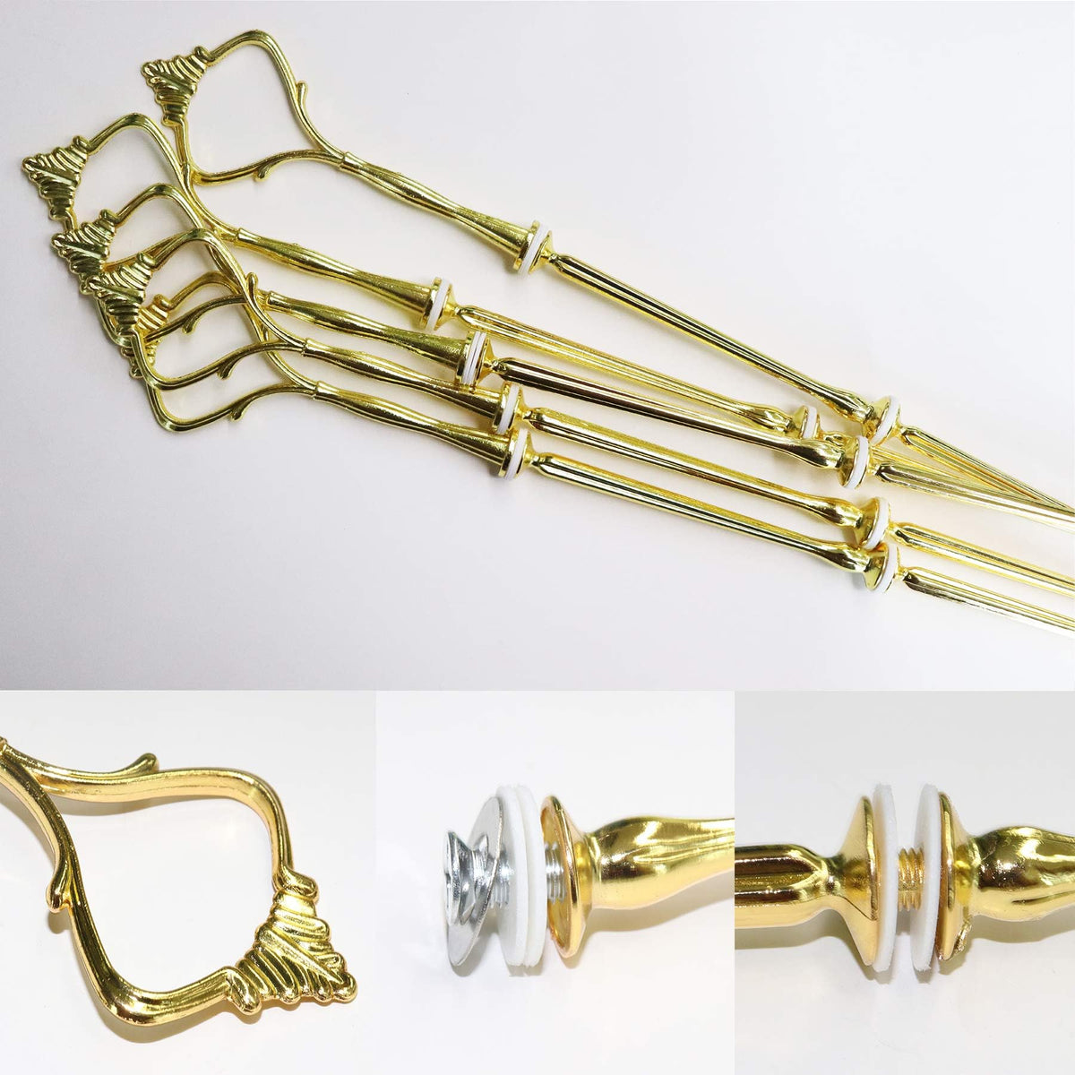 Happy Will three-tier stand hardware set with clear assembly instructions.