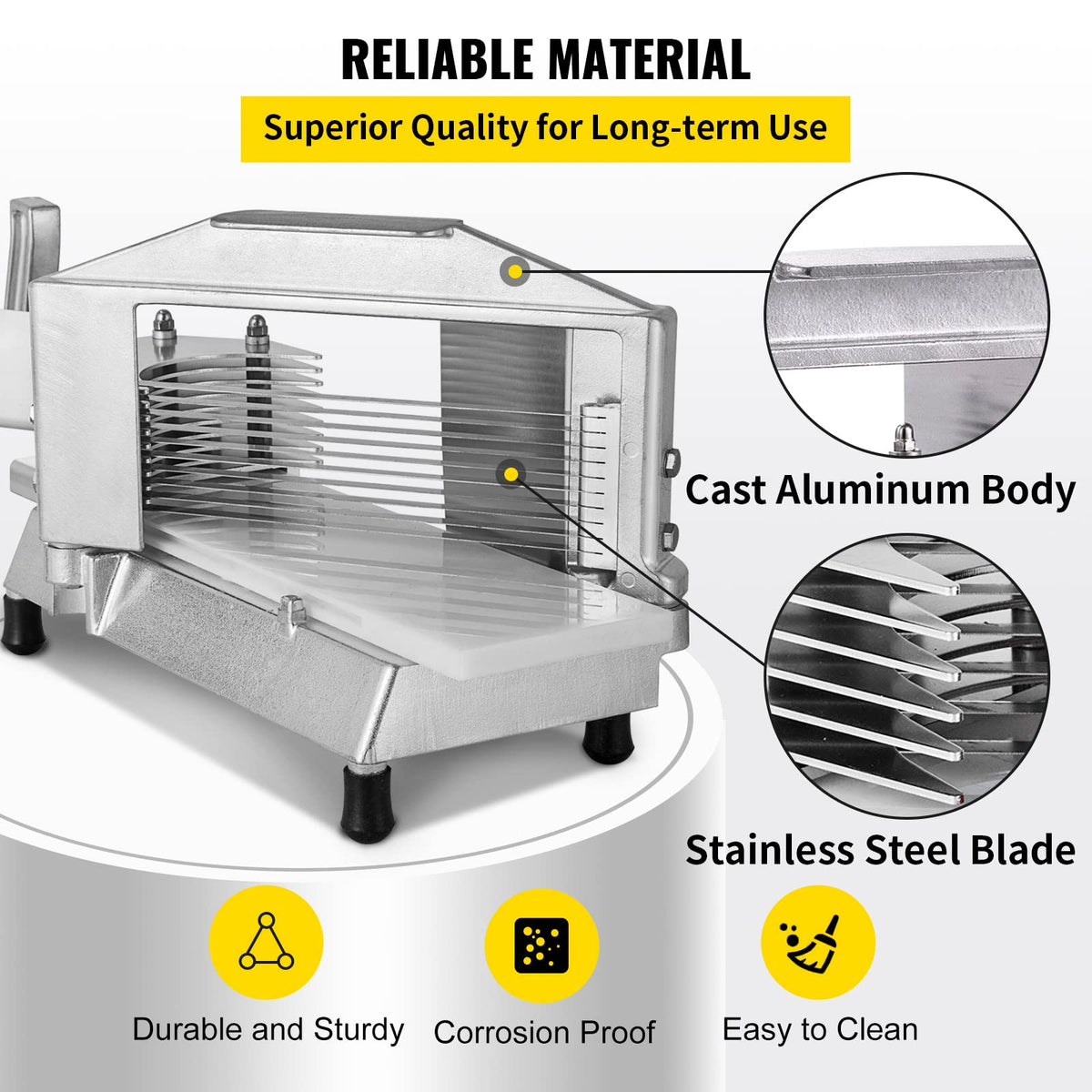 Happybuy VEVOR blade assembly shown for durable stainless steel cutting