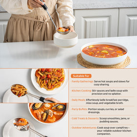 HAPPY KIT ergonomic design provides comfortable control during cooking