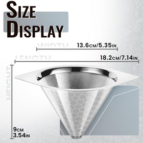 HAPYHOOM compatible with Bodum and Hario V60 pour-over setups
