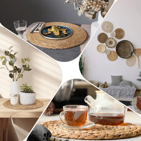 Hardcometrue wedding table setup using placemats for cohesive decor