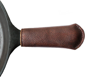Hardmill Leather Cast Iron Pan Handle Cover standard 4.5-inch for a comfortable grip during cooking