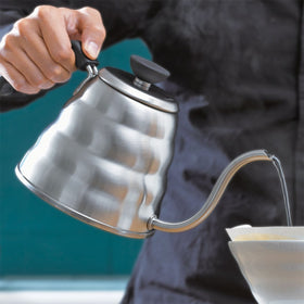 Hario Buono stainless steel build complements kitchen aesthetics and durability