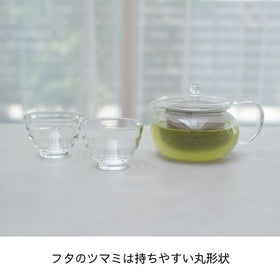 Hario ChaCha Kyusu Maru dimensions 173 × 132 × 108 mm.