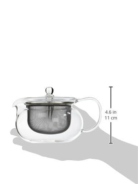 Hario ChaCha Kyusu Maru large tea strainer allows leaf expansion