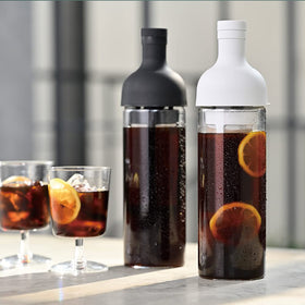 HARIO black finish bottle adds sleek style to the kitchen.